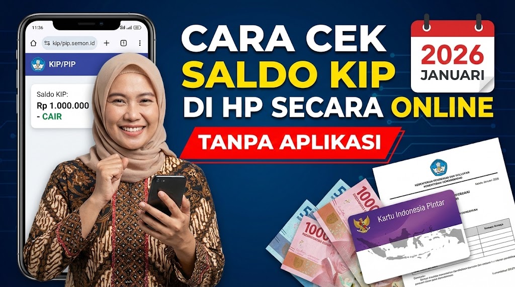 Cara Cek Saldo KIP di HP Secara Online Tanpa Aplikasi