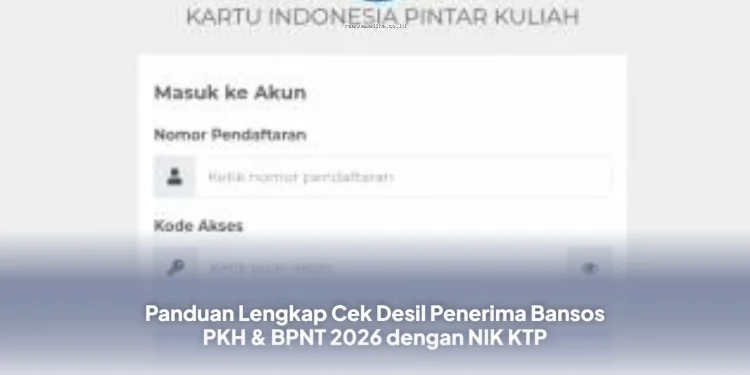 Cara Mudah Cek Desil Bansos PKH & BPNT 2026 via NIK KTP Online